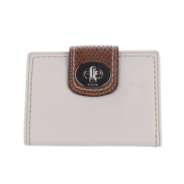 Wallet, in Beige, Leather, Coach