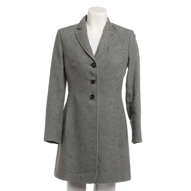 Mid-Season Coat, in Gray, Wool, NVSCO