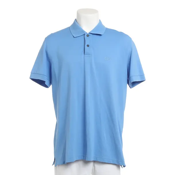 Poloshirt, in Blau, Baumwolle, Hugo Boss Green