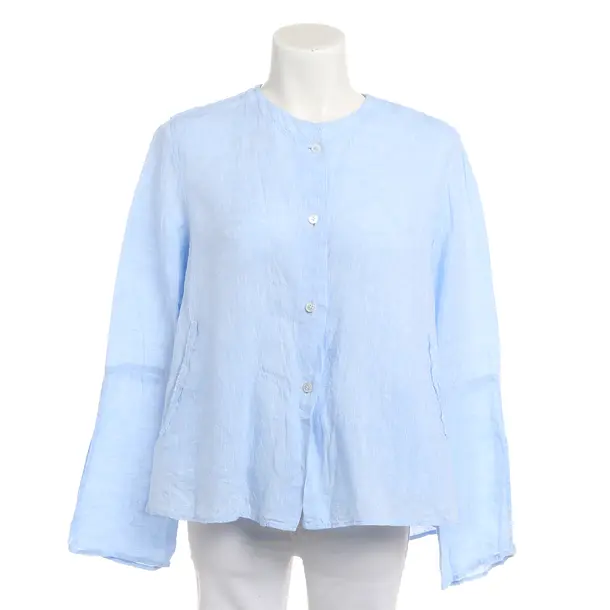 Bluse, in Hellblau, Leinen, Robert Friedman