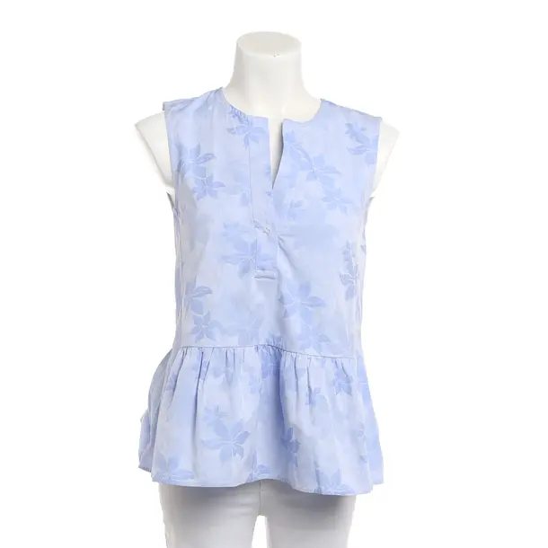 Top, in Blau, Baumwolle, Le Sarte Pettegole