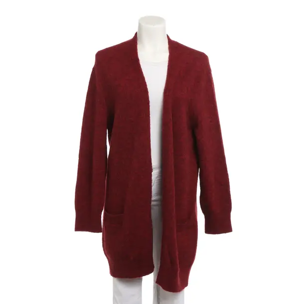 Strickjacke, in Rot, Baumwolle, Closed