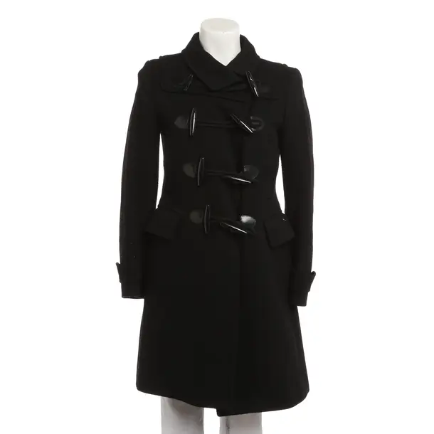 Mid-Season Coat, in Black, Wool, Burberry London