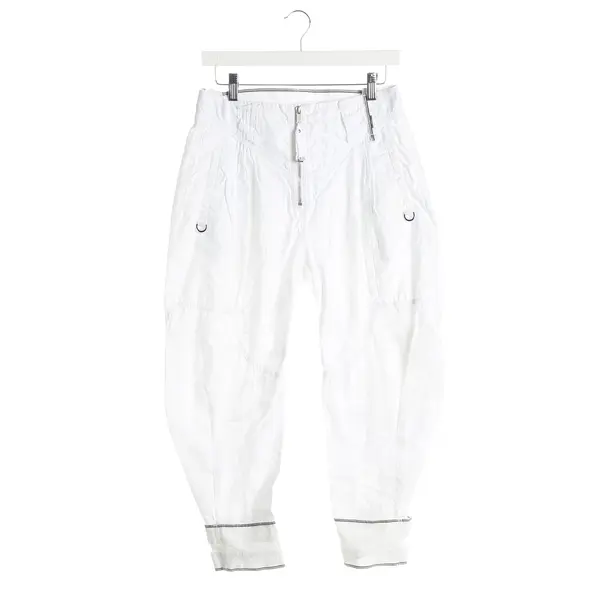Hose, in Weiß, Baumwolle, High Use
