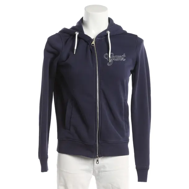 Zip-up Hoodie, in Blue, Cotton, Gant
