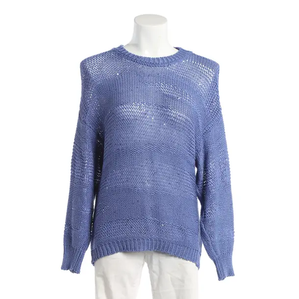 Pullover, in Blau, Baumwolle, Peserico
