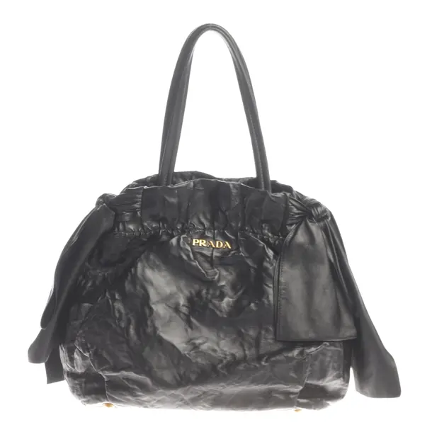 Handbag, in Black, Leather, Prada
