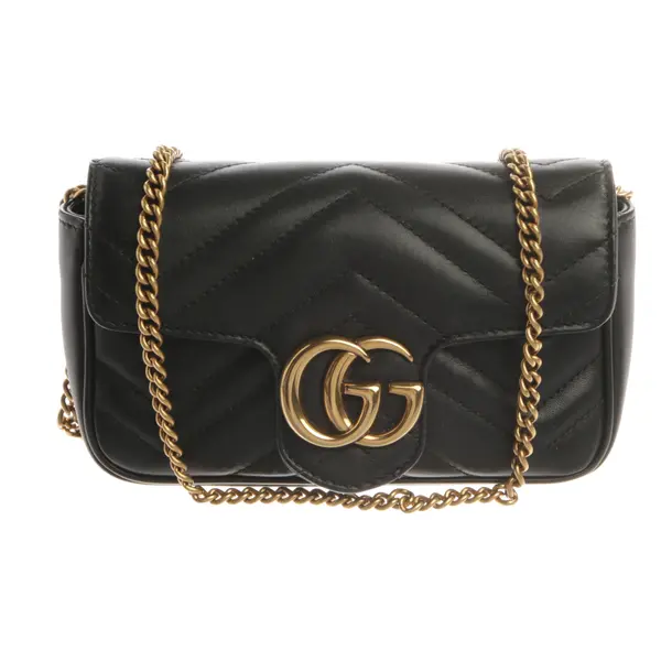 Evening Bag, in Black, Leather, Gucci