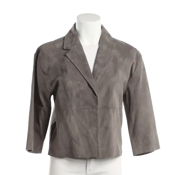 LeatherJacket, in Gray, Leather, Windsor