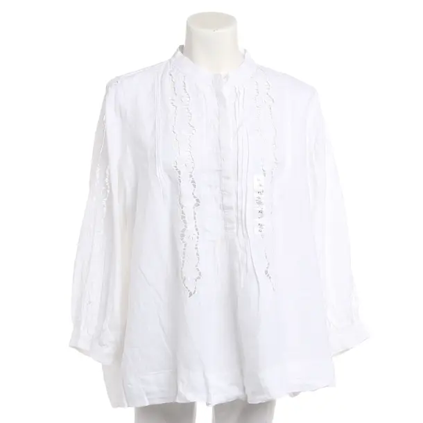 Bluse, in Weiß, Leinen, Ralph Lauren Black Label