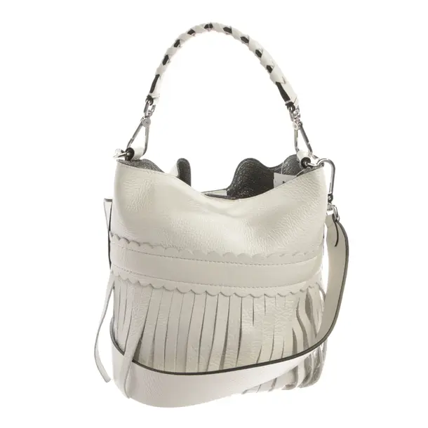Handbag, in White, Leather, Coccinelle