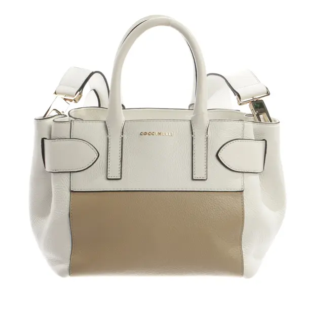 Handbag, in White, Leather, Coccinelle