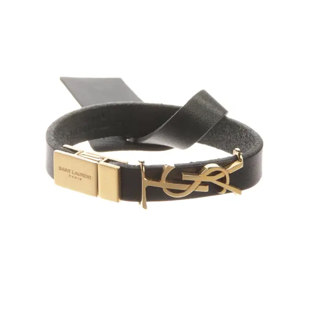 Armband, in Schwarz, Leder, Saint Laurent