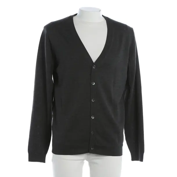 Cardigan, in Gray, Wool, Hugo Boss Black Label