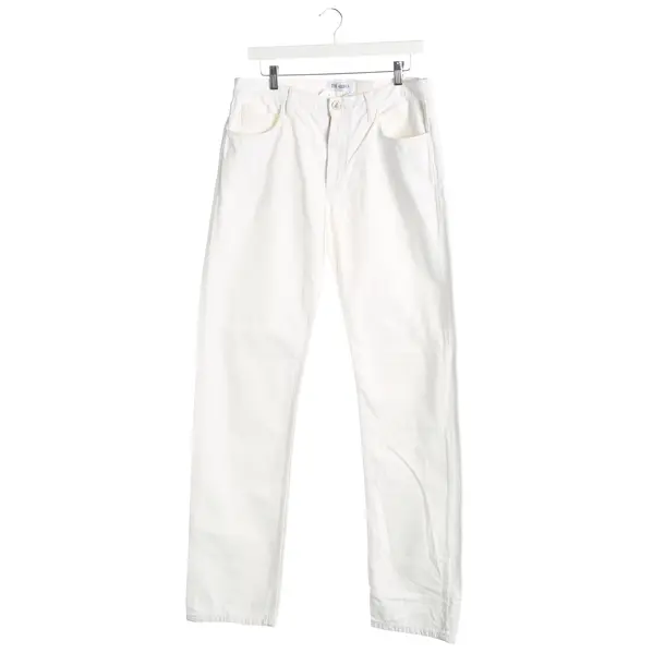 Jeans Straight Fit, in Weiß, Baumwolle, The Attico