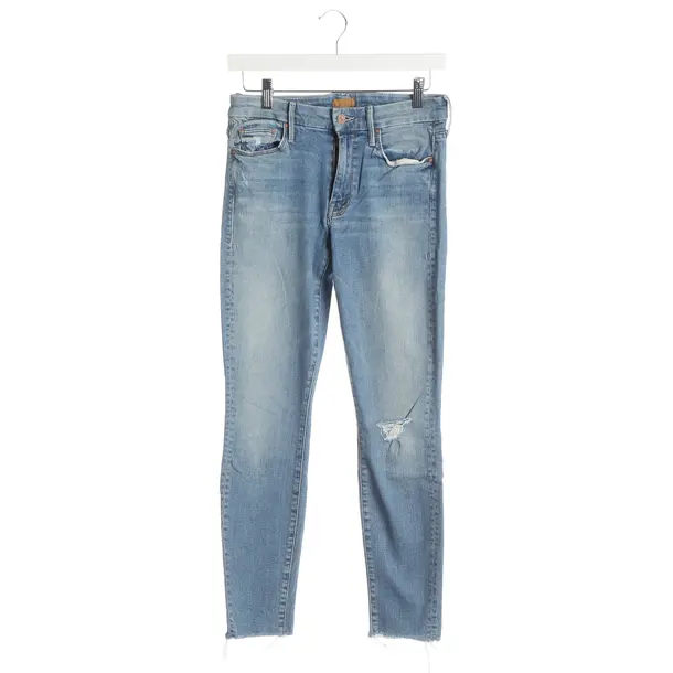 Skinny Jeans, in Blue, Cotton, Mother