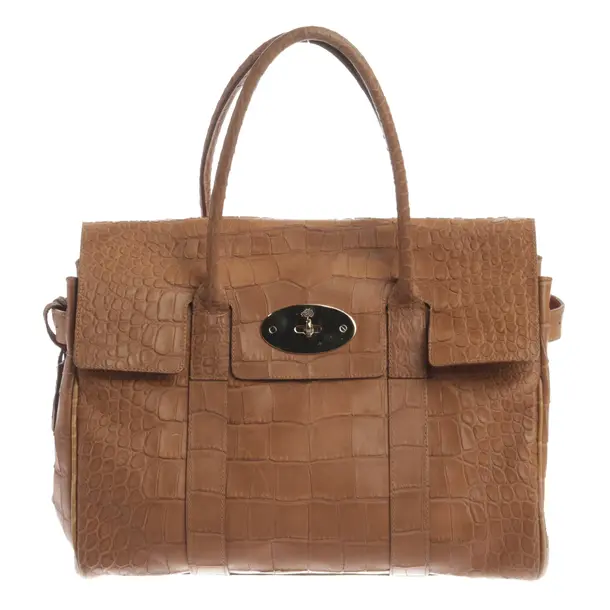 Handtasche, in Hellbraun, Leder, Mulberry