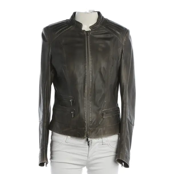 Lederjacke, in Grau, Leder, Schyia