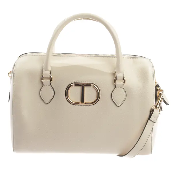 Handbag, in Beige, Leather, Twin Set