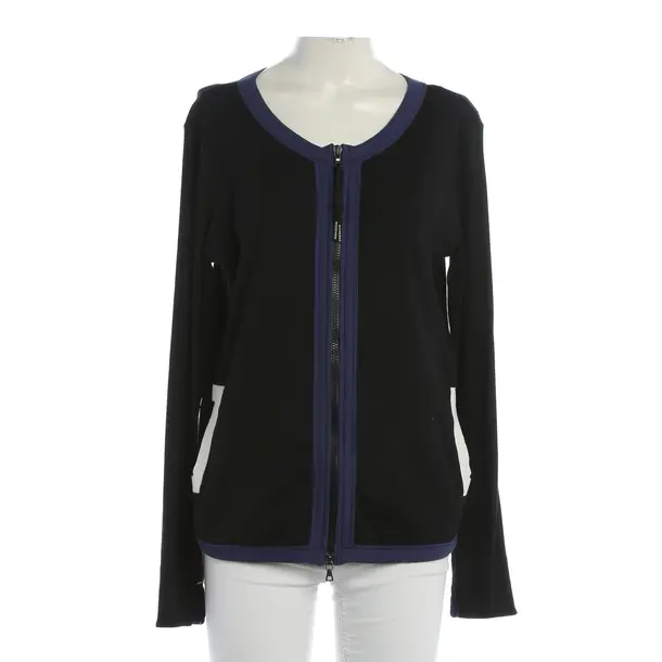 Zip-up Hoodie, in Black, Cotton, Marc Cain Sports