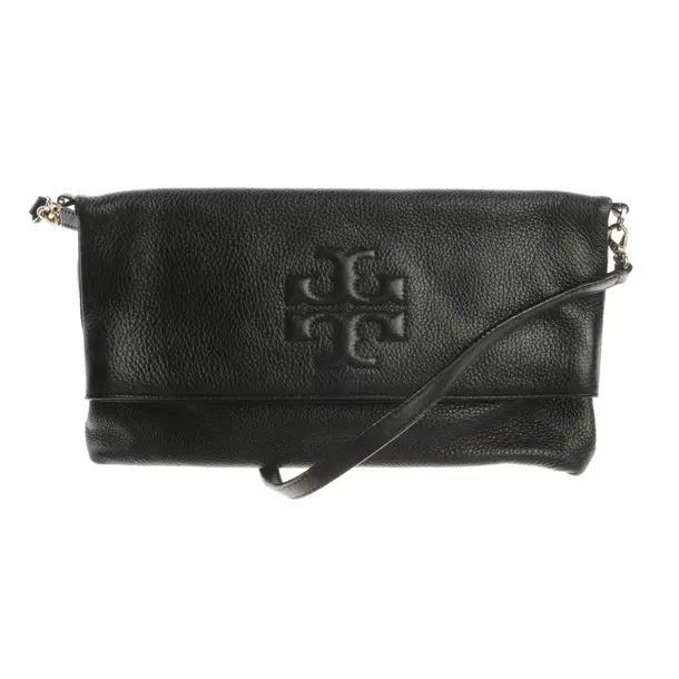 Shoulder Bag, in Black, Leather, Tory Burch