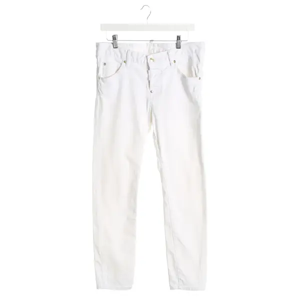 Straight Fit Jeans, in White, Cotton, Dsquared