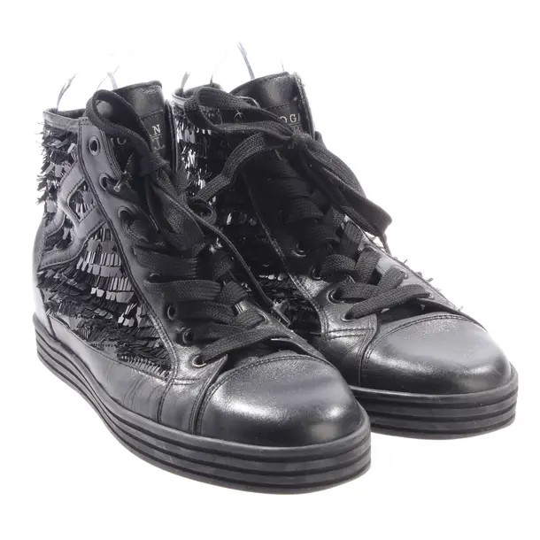 High-Top Sneakers, in Black, Hogan