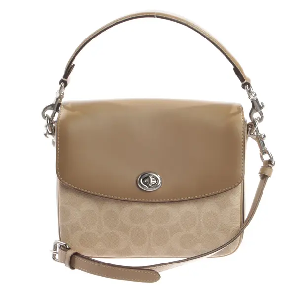Shoulder Bag, in Beige, Leather, Coach