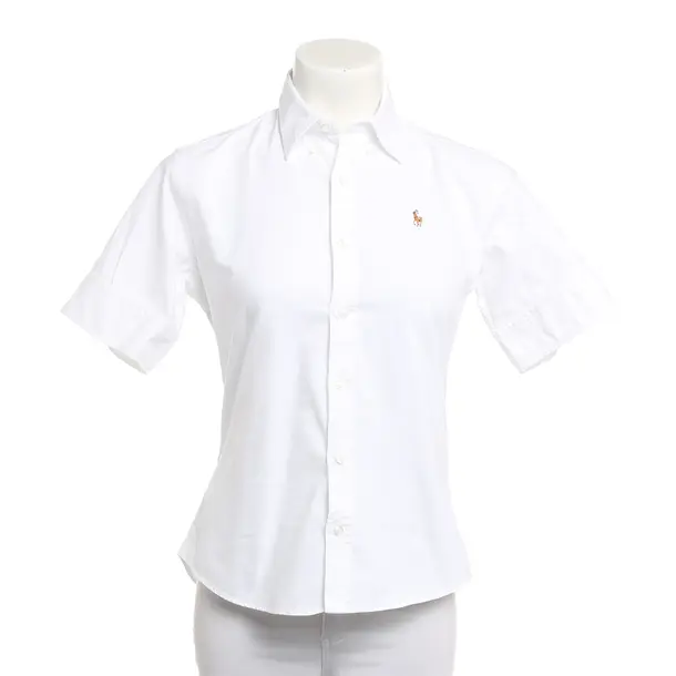 Blouse, in White, Cotton, Polo Ralph Lauren