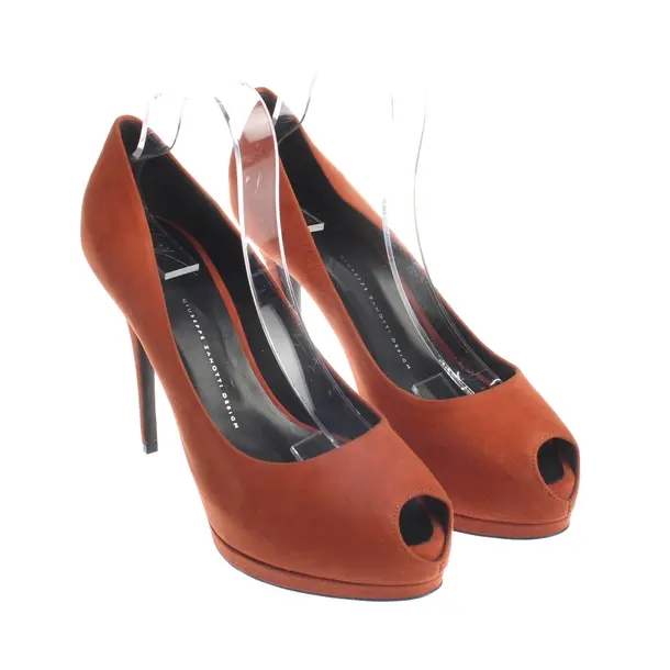 Peeptoes, in Dunkelorange, Giuseppe Zanotti