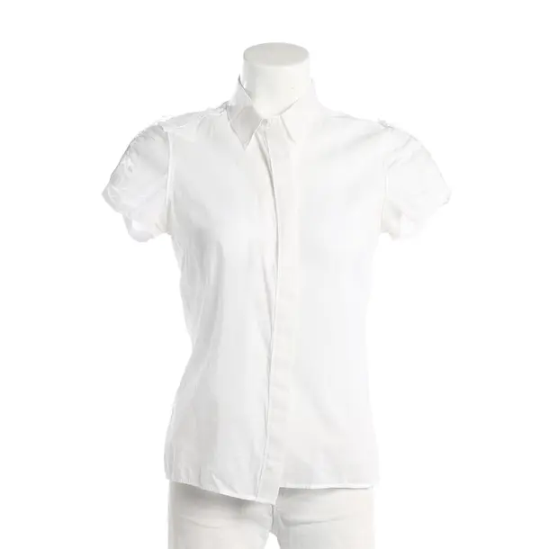 Blouse, in White, Cotton, Steffen Schraut