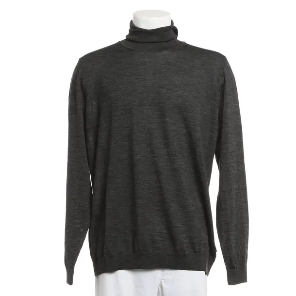 Pullover, in Dunkelgrau, Wolle, Hugo Boss