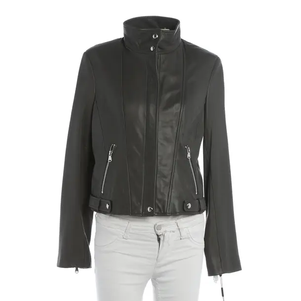 LeatherJacket, in Gray, Leather, Calvin Klein