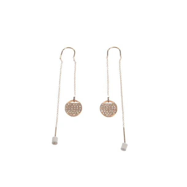 Ohrringe, in Gold, Metall (metallisch, metallisiert), Swarovski