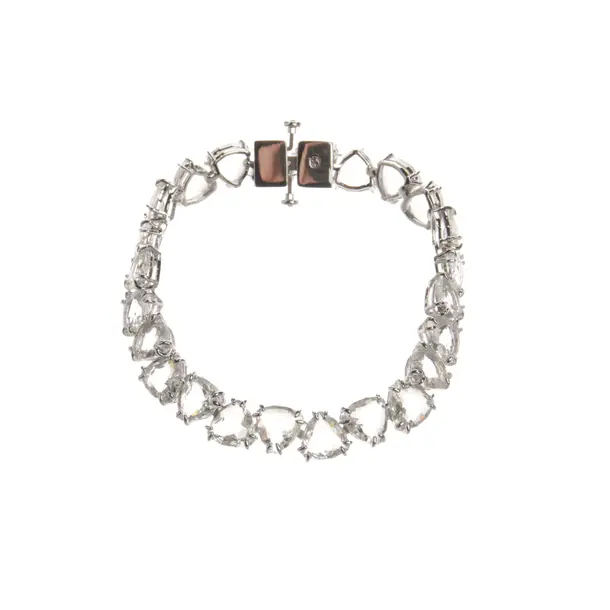 Bracelet, in Silver, Metal (metallic, metallized), Swarovski