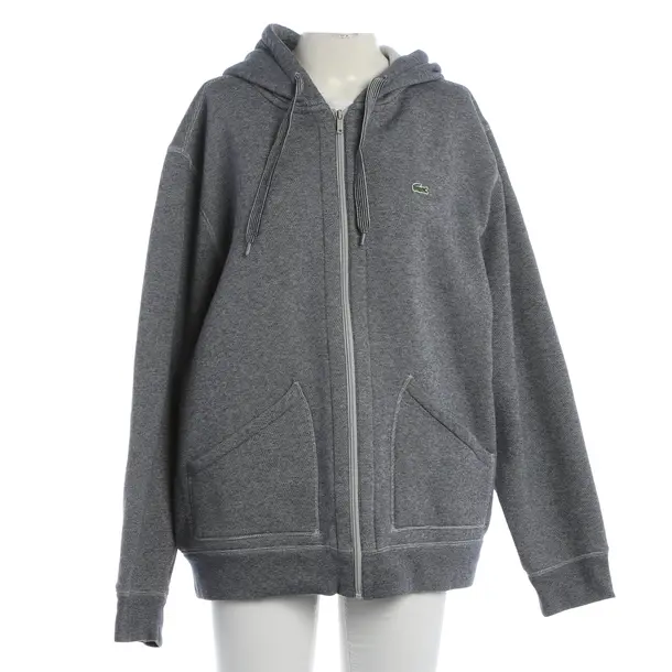 Zip-up Hoodie, in Navy, Cotton, Lacoste