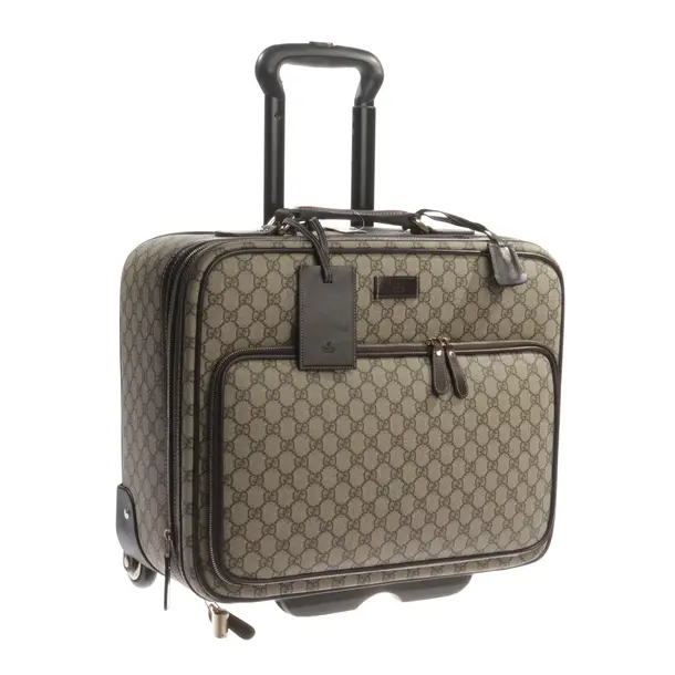 Suitcase, in Brown, Leather, Gucci