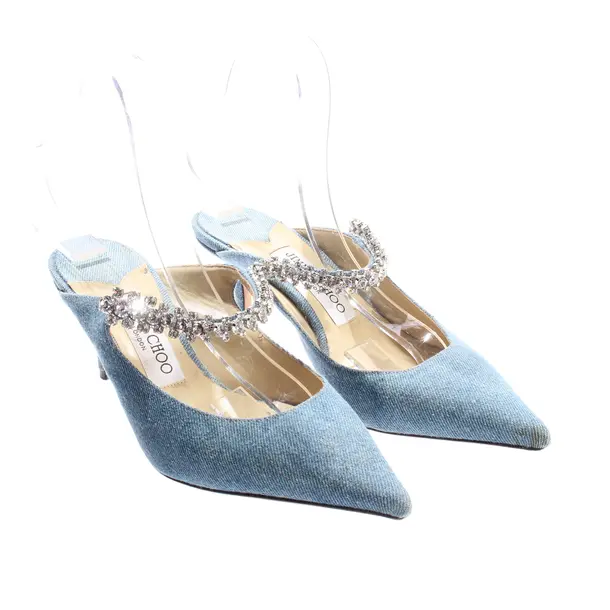 Muli alti, in Azzurro, Jimmy Choo