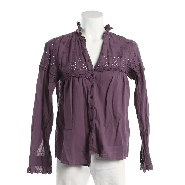 Blouse, in Purple, Cotton, Ba&sh
