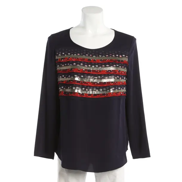 Blouse, in Navy, Silk, Diane von Furstenberg