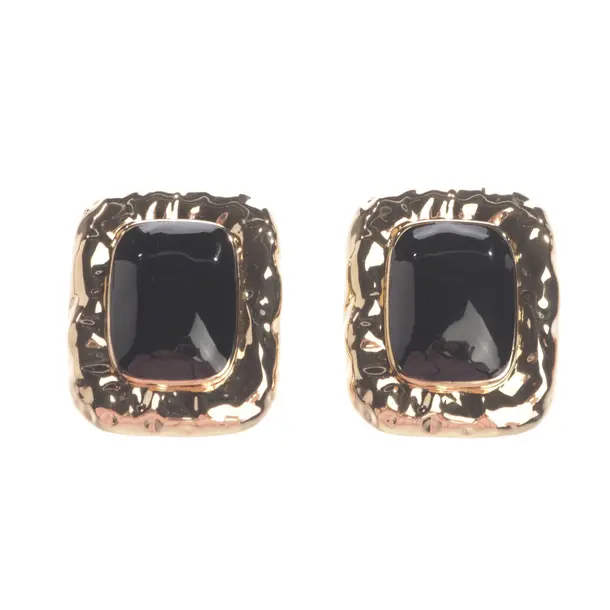 Ohrringe, in Schwarz, Metall (metallisch, metallisiert), self-portrait