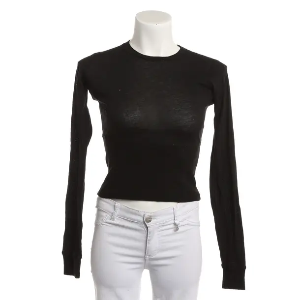 Long Sleeve Shirt, in Black, Cotton, Wardrobe.NYC