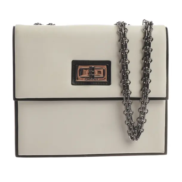 Shoulder Bag, in White, Leather, Chanel