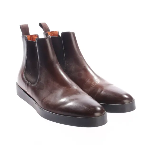 Chelsea Boots, in Braun, Santoni