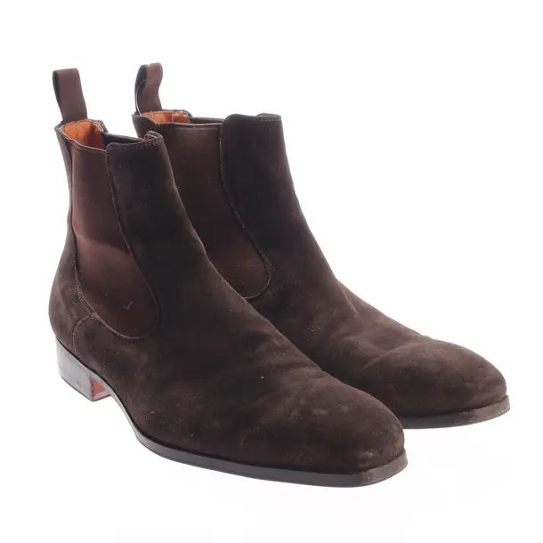 Chelsea Boots, in Dark Brown, Santoni