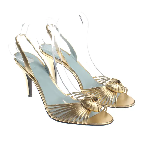 Heeled Sandals, in Gold, Valentino