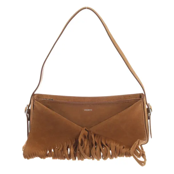Schultertasche, in Hellbraun, Leder, Coperni