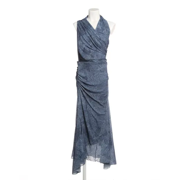 Dress, in Blue, Polyester, Ganni