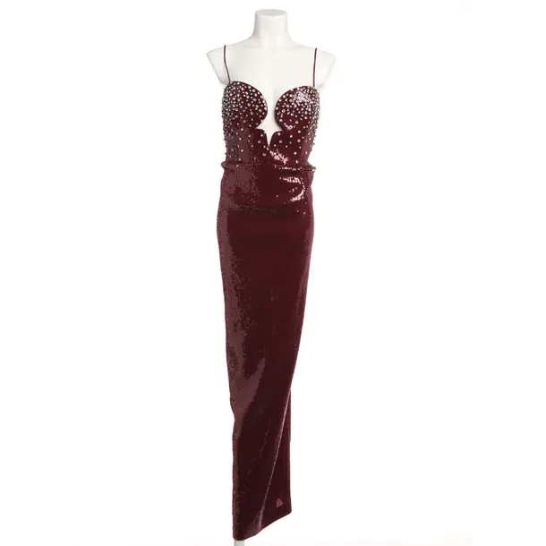 Cocktail Dress, in Bordeaux, Polyester, Rebecca Vallance