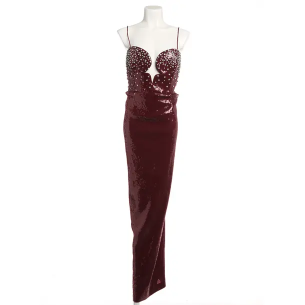 Cocktail Dress, in Bordeaux, Polyester, Rebecca Vallance